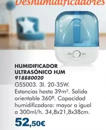 HJM - Humidificador Ultrasonico 918880020