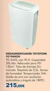 Toyotomi - Deshumidificador 931960030