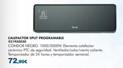 Facula - Calefactor Split Programmable 931950030