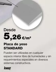 Knauf - Placa De Yeso Standard
