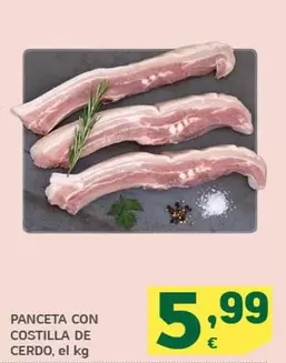 Panceta Con Costilla De Cerdo