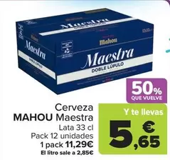 Mahou - Cerveza Maestra