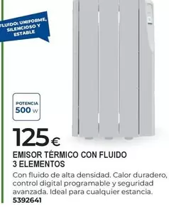 Control - Emisor Termico Con Fluido 3 Elementos