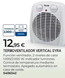 facula - Termoventilador Vertical