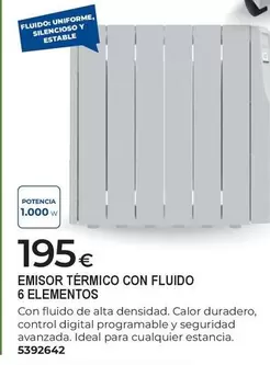Emisor Térmico Con Fluido 6 Elementos