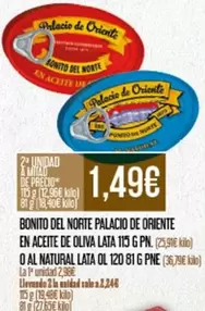 Palacio de Oriente - Bonito Del Norte En Aceite De Oliva