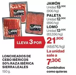 Sierra De Leales - Loncheados De Cebo Ibericos 50% Raza Iberica