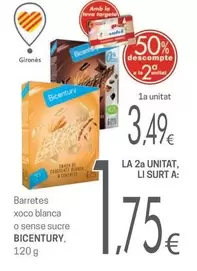 Bicentury - Barretes Xoco Blanca O Sense Sucre