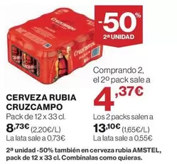 Cruzcampo - Cerveza Rubia