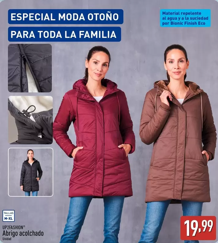 Up2fashion - Abrigo Acolchado