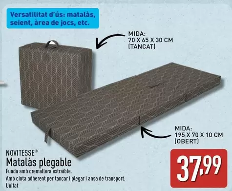 Novitesse - Matalàs Plegable