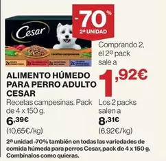 Cesar - Alimento Húmedo Para Perro Adulto