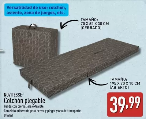 Novitesse - Colchon Plegable