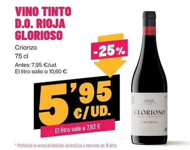 Glorioso - Vino Tinto D.o. Rioja