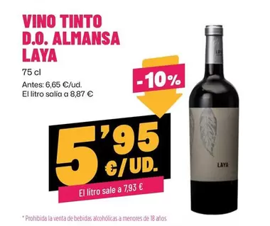 Laya - Vino Tinto D.o. Almansa