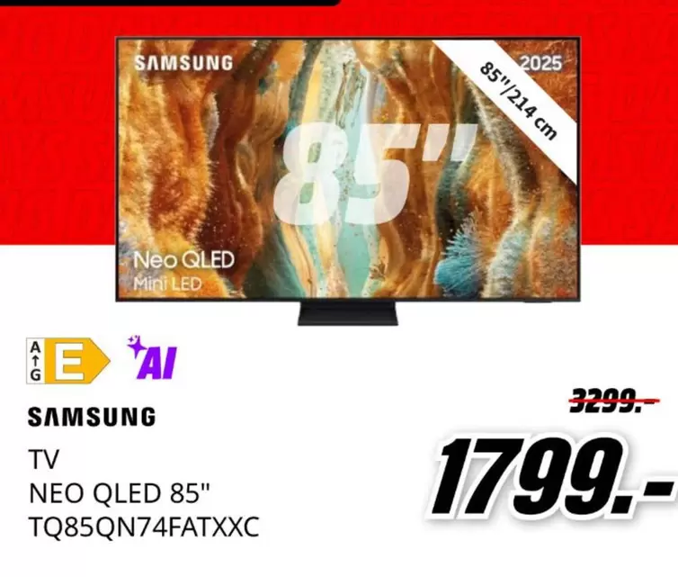 Samsung - Tv Neo Qled 85" Tq85qn74fatxxc