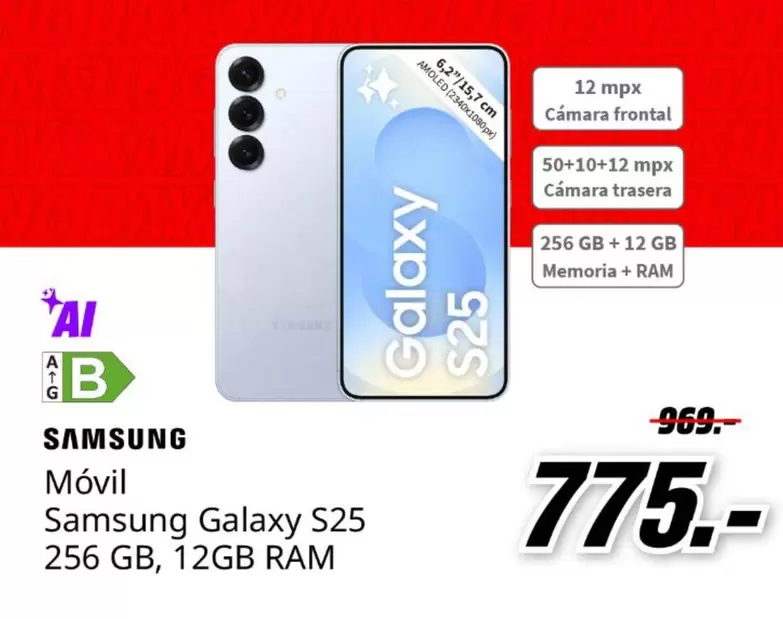 Sam - sung Móvil sung Galaxy S25 256gb, 12gb, 12gb, R4m