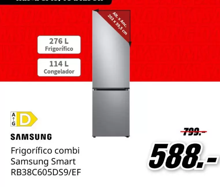 Samsung - Frigorifico Combi Rb38c605ds9/ef