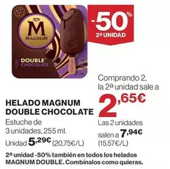 Magnum - Helado  Double Chocolate