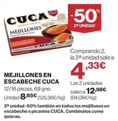 Cuca - Mejillones En Escabeche