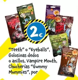 Golosinas Dedos O anillos, Vampire Mouth, Chucherias
