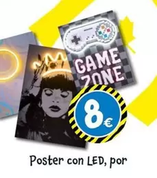 Game - Poster Con Led, Por