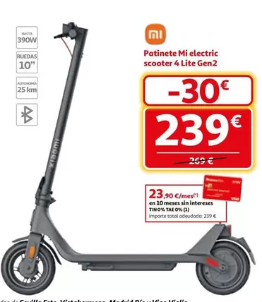 Xiaomi - Patinete Mi Electric Scooter 4 Lite Gen2
