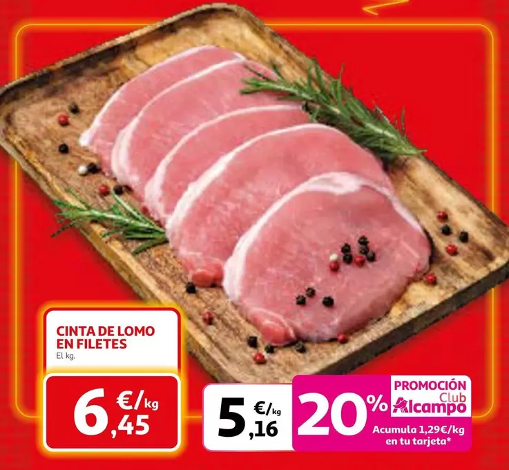 alcampo - Cinta De Lomo En Filetes