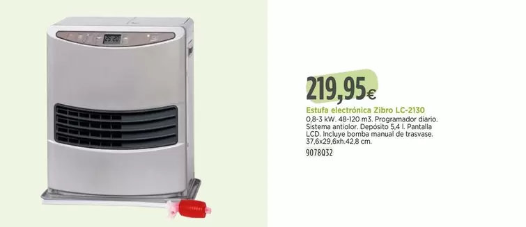 Zibro - Estufa Electronica Lc-2130