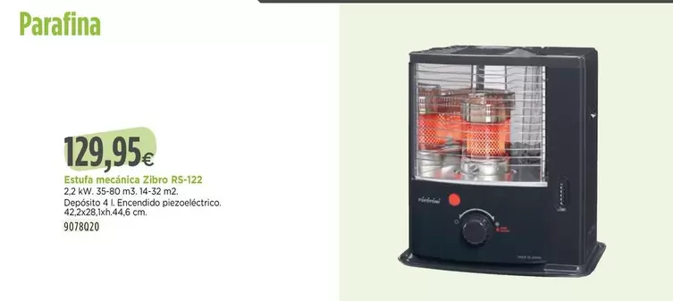 Zibro - Estufa Mecanica Rs-122