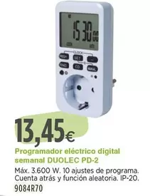 Duolec - Programador Electrico Digital Semanal Pd-2