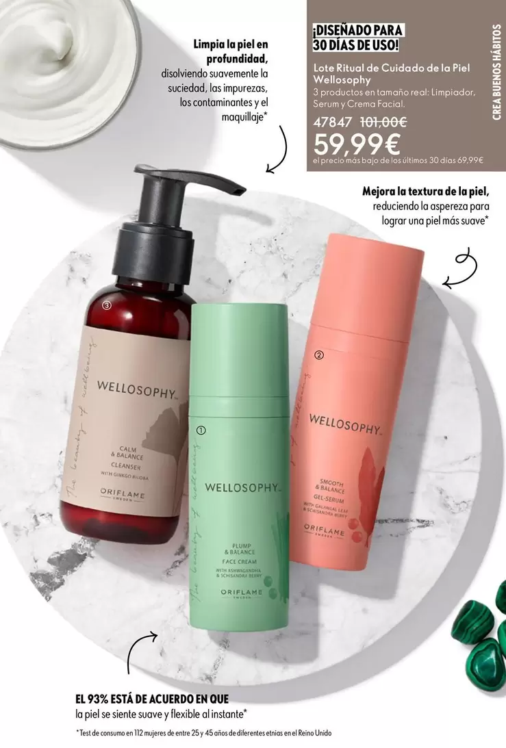 Oriflame - Lote Ritual De Cuidado De La Piel Wellosophy