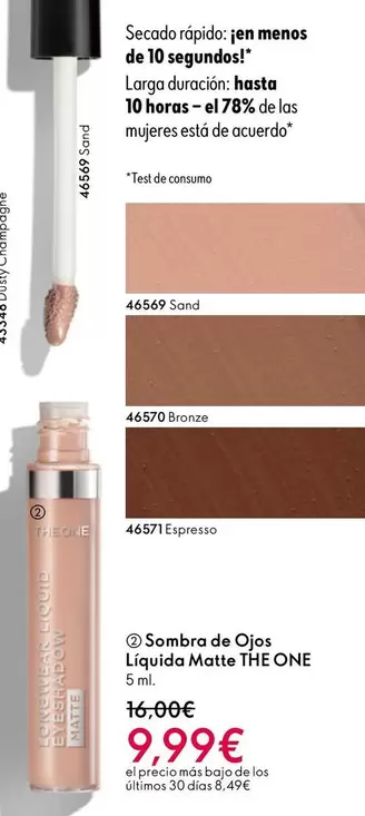 The One - Sombra De Ojos Liquida Matte