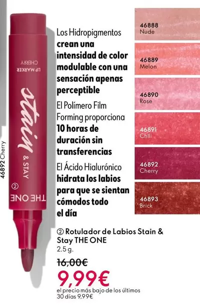 The One - Rotulador De Labios Stain & Stay