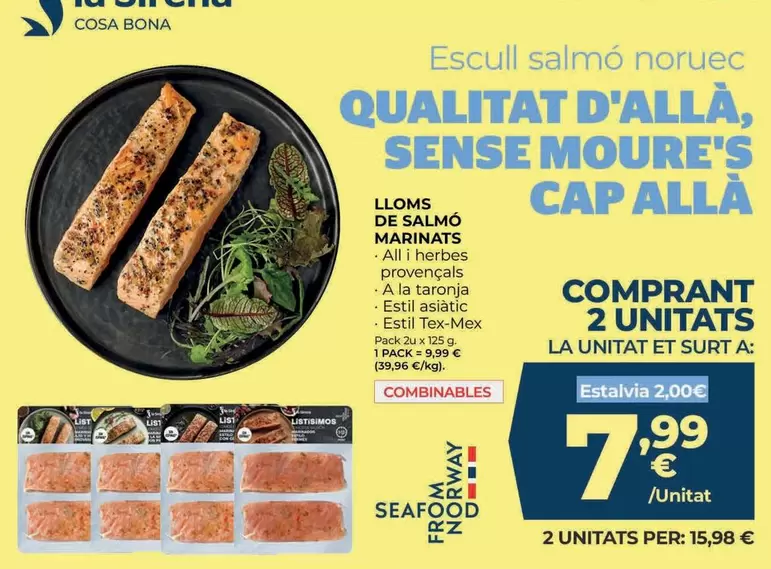 Listísimos - Lloms de salmó Marinats