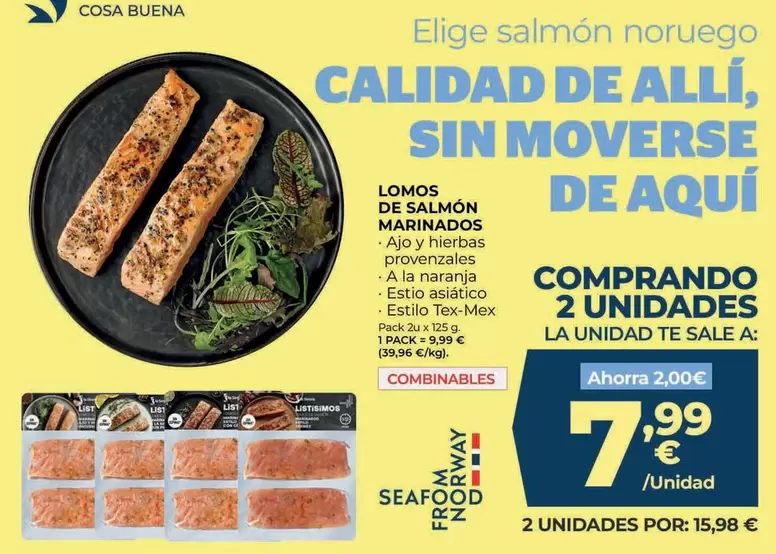 Listísimos - Lomos De Salmon Marinados