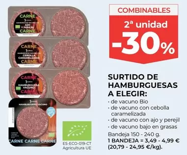 bio - Surtido De Hamburguesas A Elegir