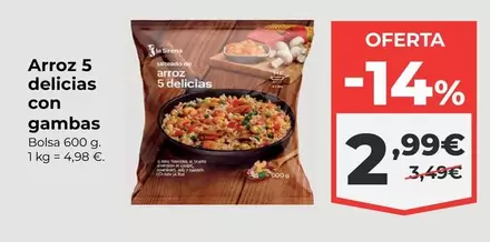 Delicias - Arroz 5  Con Gambas