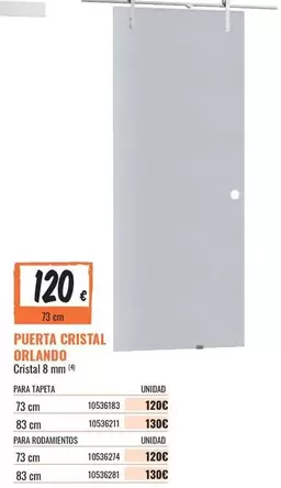 Cristal - Puerta  Orlando