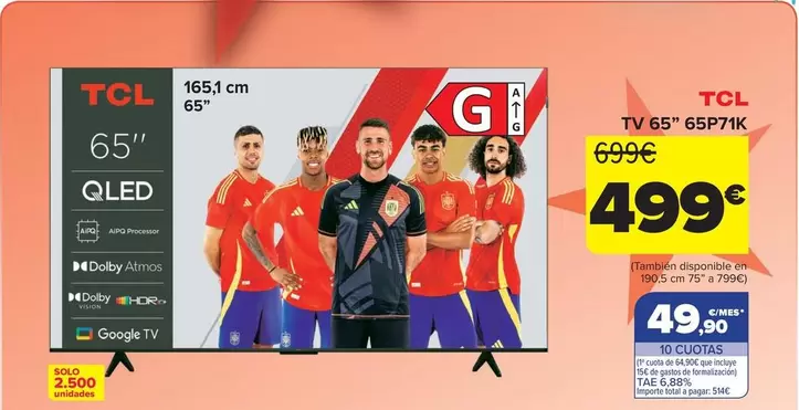 TCL - Tv 65" 65P71K