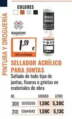 Sellador Acrílico Para Juntas