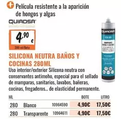 Blanco - Silicona Neutra Banos Y Cocinas