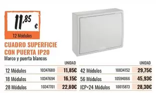 Cuadro Superficie Con Puerta Ip20