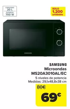 Samsung - Microondas MS20A3010AL/EC