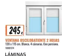Ventana Oscilobatiente 2 Hojas