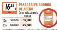 Pasacables Cordon De Acero