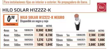 Solar - Hizo  H1722-2-k Negro