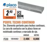 placo - Perfil Techo Continuo