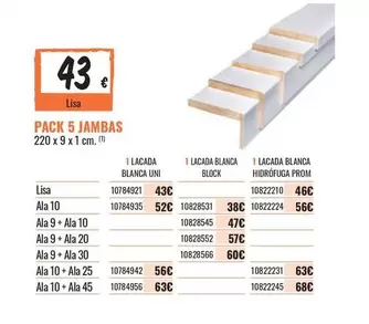 Block - Pack 5 Jambas