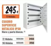 Cuadro Superficie Metalico Ip30
